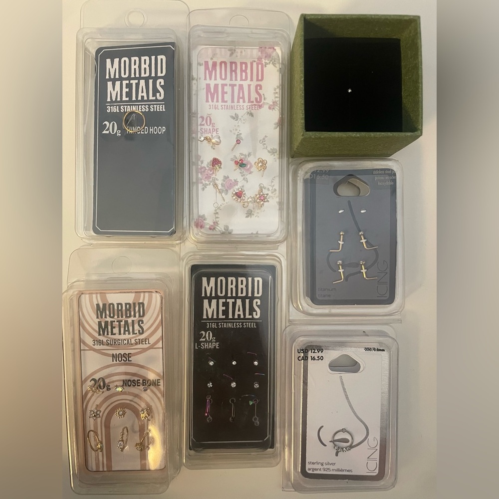 Nose studs & hoops